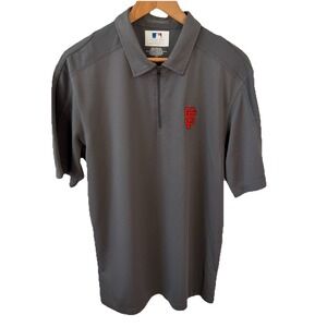 San Francisco Giants Polo Gray 1/4 Zip Shirt Genuine Merchandise Men's Large